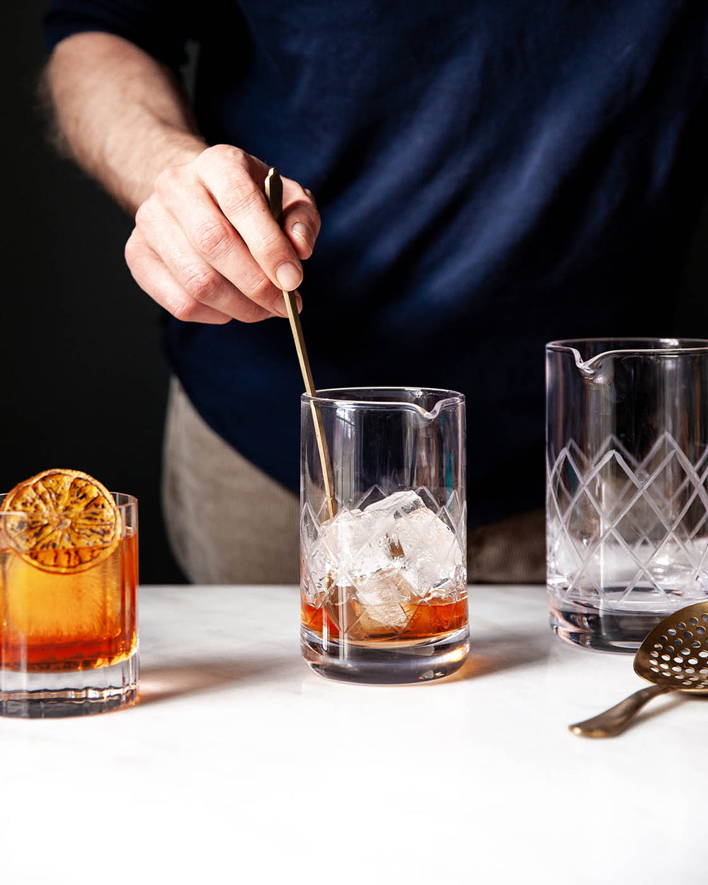 Crystal Mixing Glass