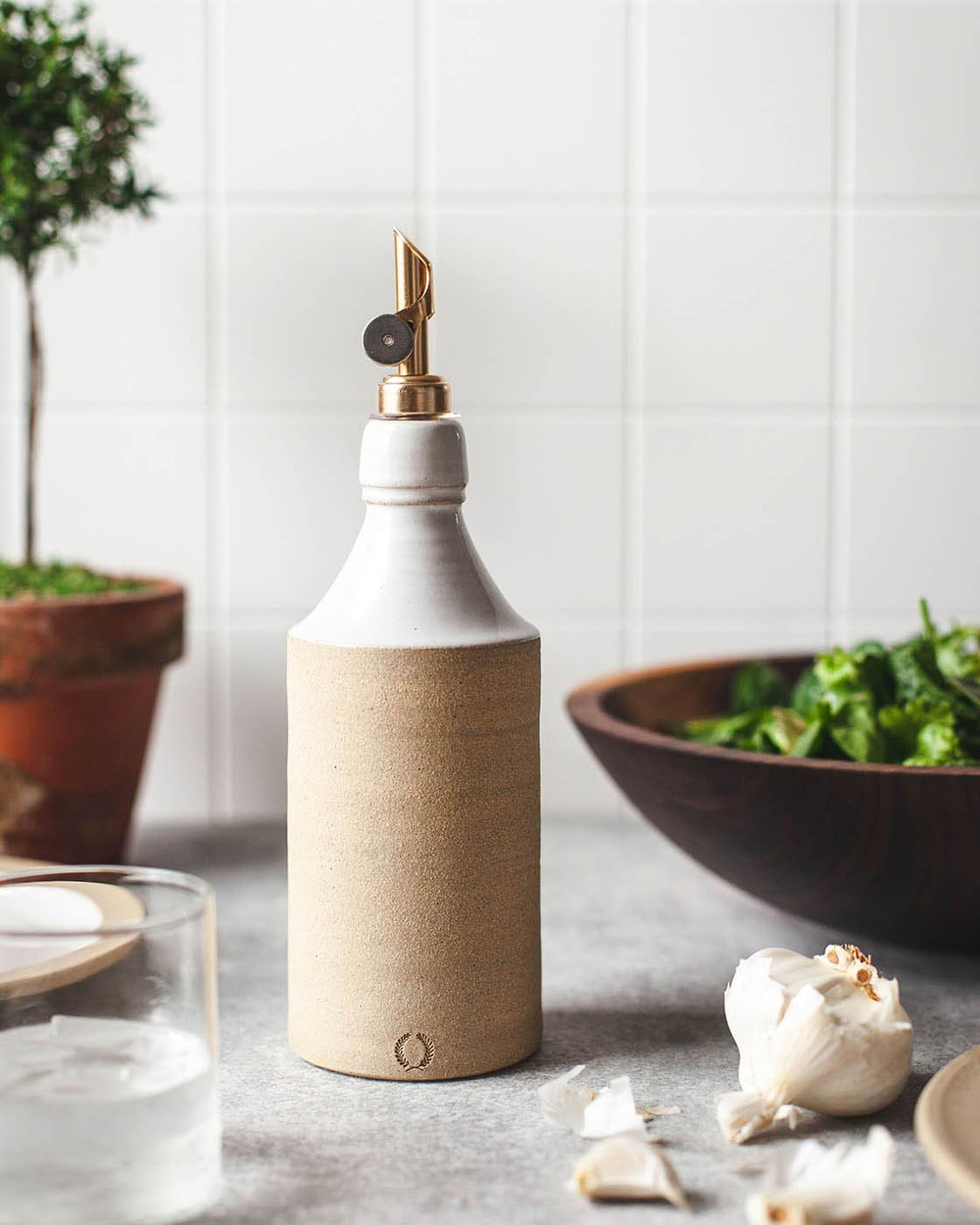 Vintage Olive Oil Bottle
