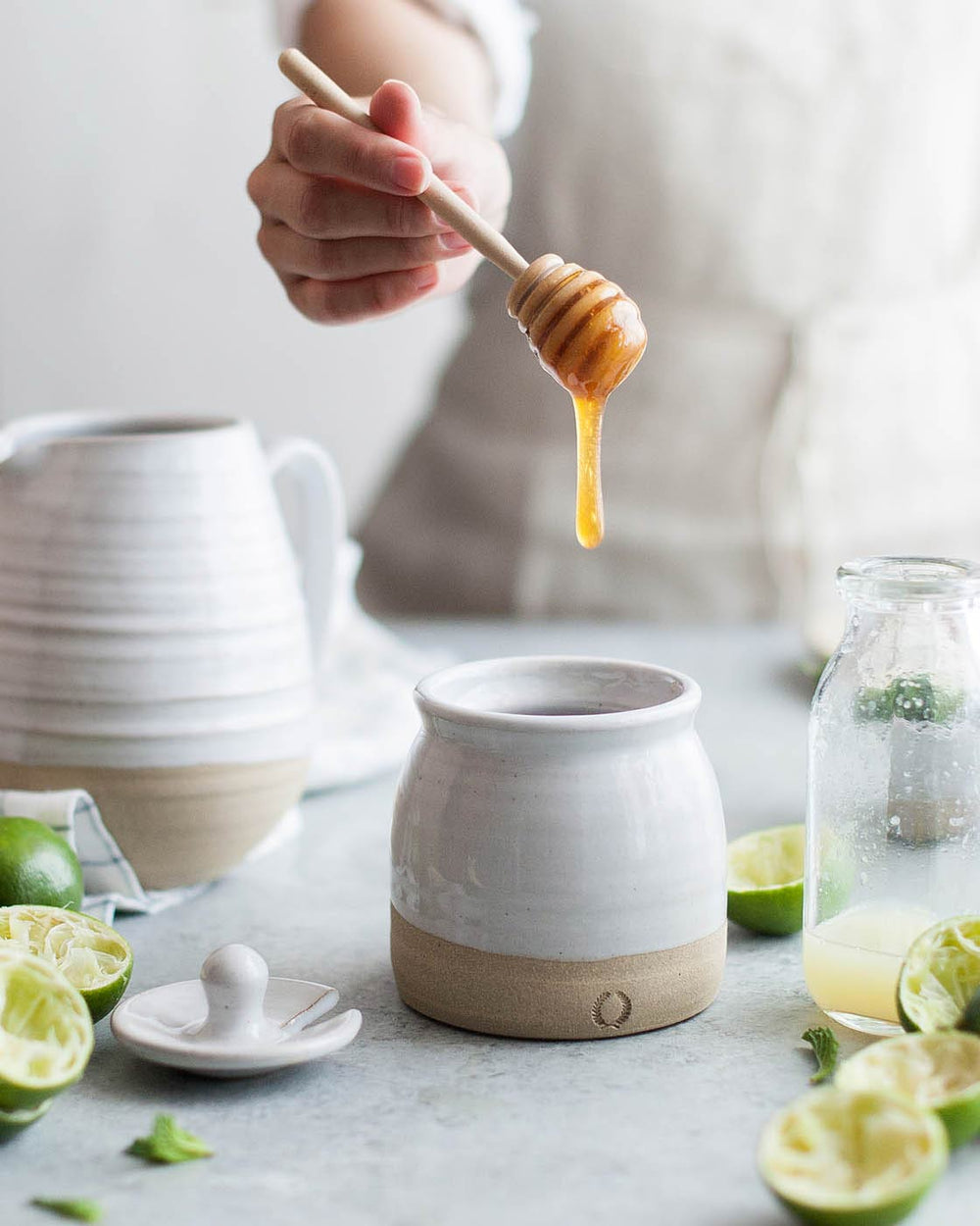 Mini Wooden Honey Dipper