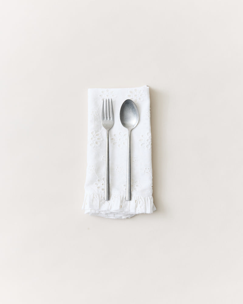 Cottage Eyelet Napkins - White