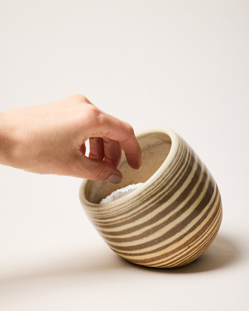 Marbled Stone Salt Cellar